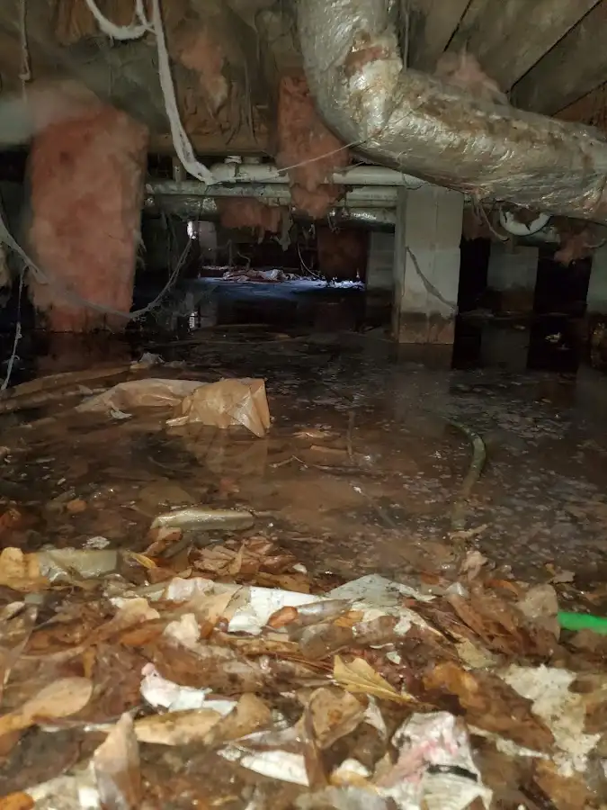 Crawl space flood assessment for Commercial Water Damage Restoration in Cheyenne
